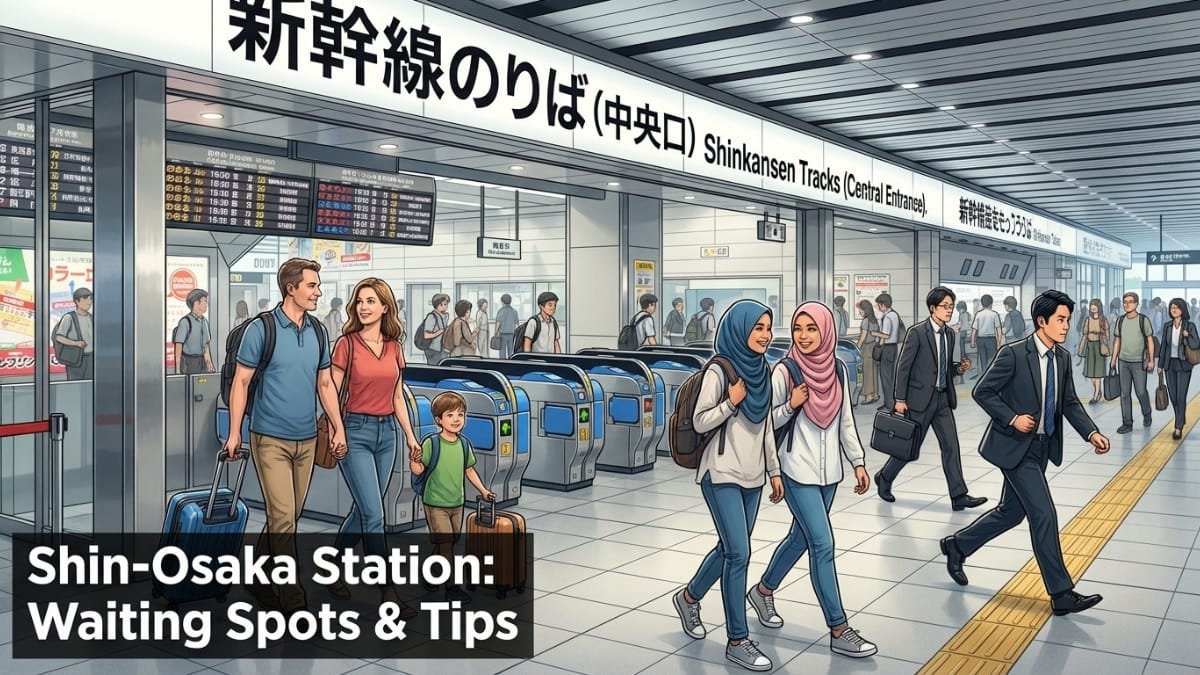 Shin-Osaka Station Where to Wait Before Shinkansen