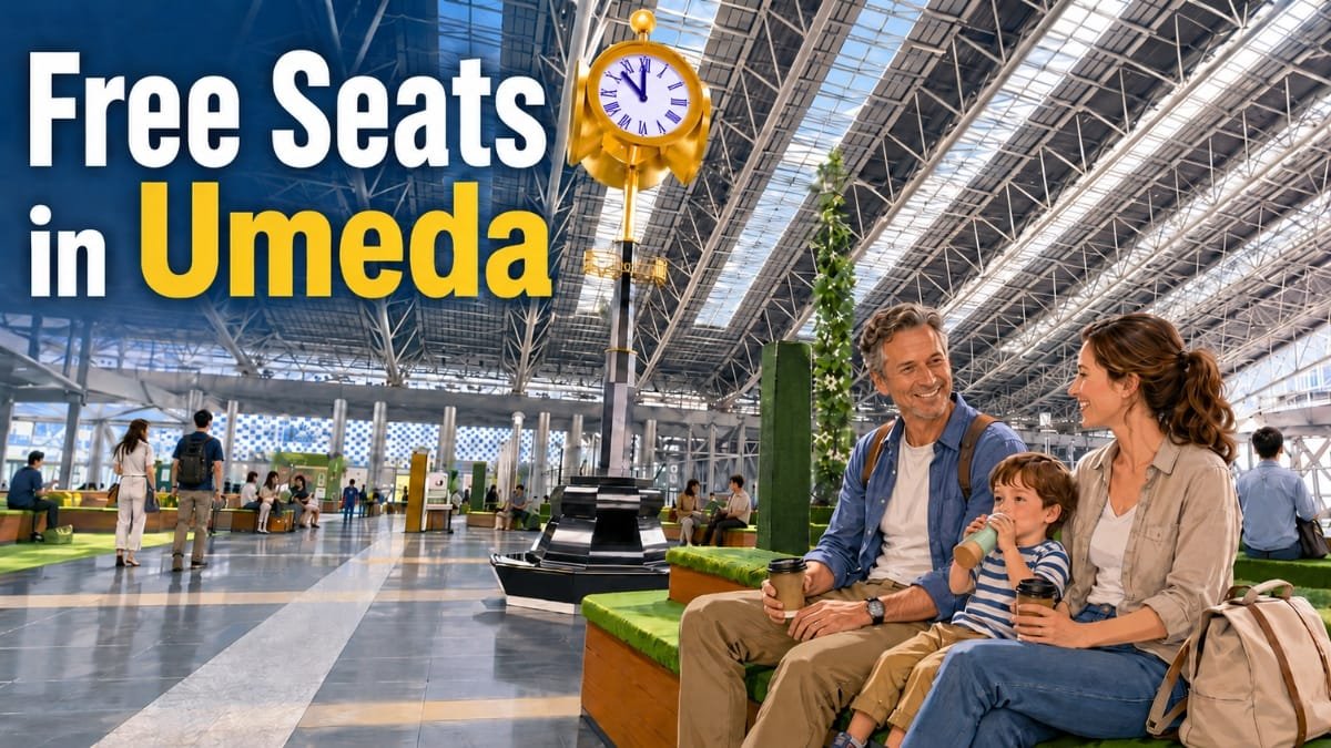 Free Places to Sit in Umeda- Rest Areas Near Osaka Station