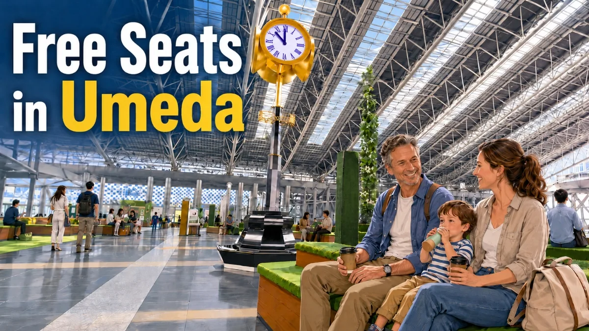 Free Places to Sit in Umeda- Rest Areas Near Osaka Station