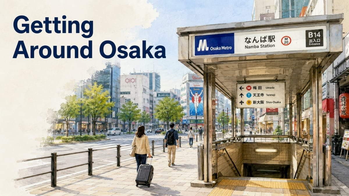 How to Get Around Osaka Without Stress