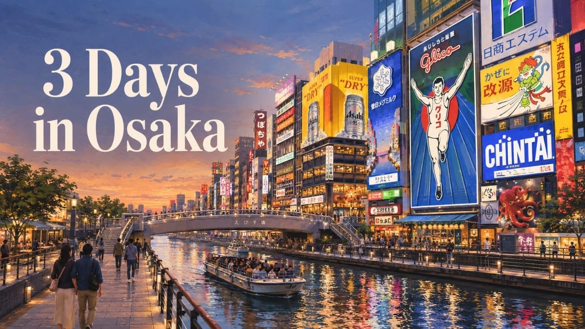 Osaka Itinerary for 3 Days That Flows Well