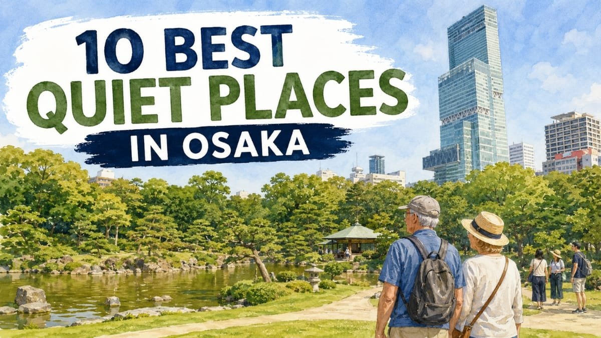 10 Best Quiet Places in Osaka for a Calm Break