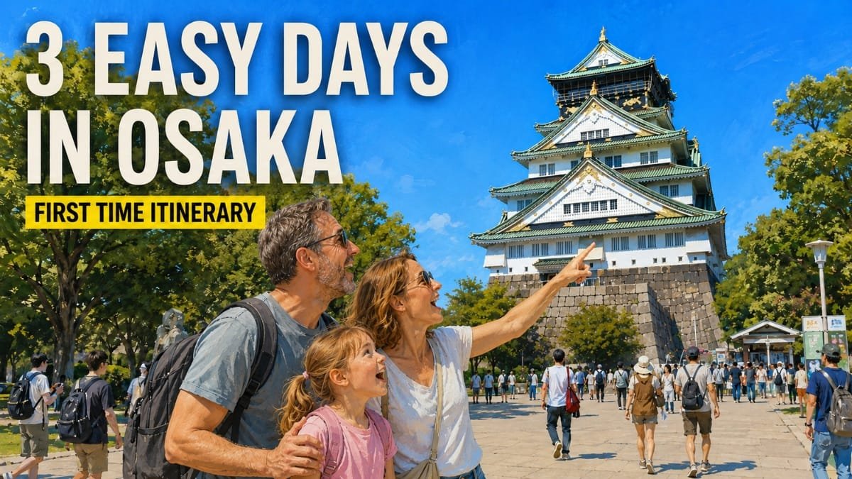 First Time Osaka Itinerary for 3 Easy Days