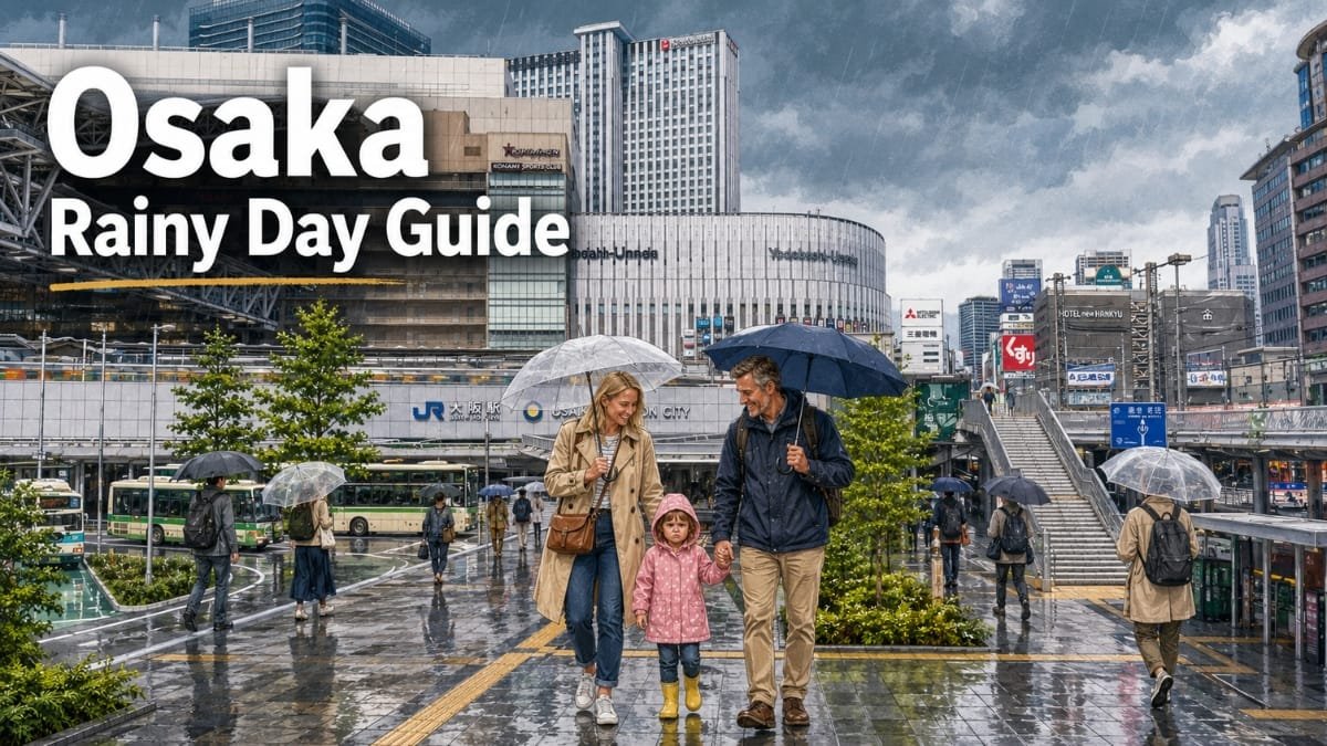 Osaka Rainy Day Itinerary Example for First Timers