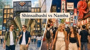 Shinsaibashi vs Namba Area for First-Time Visitors