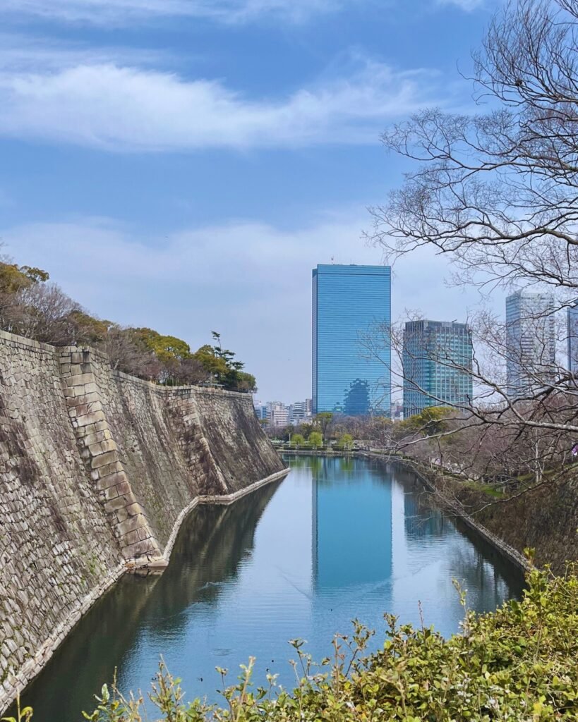 Crystal Tower seen from Osaka Castle Park