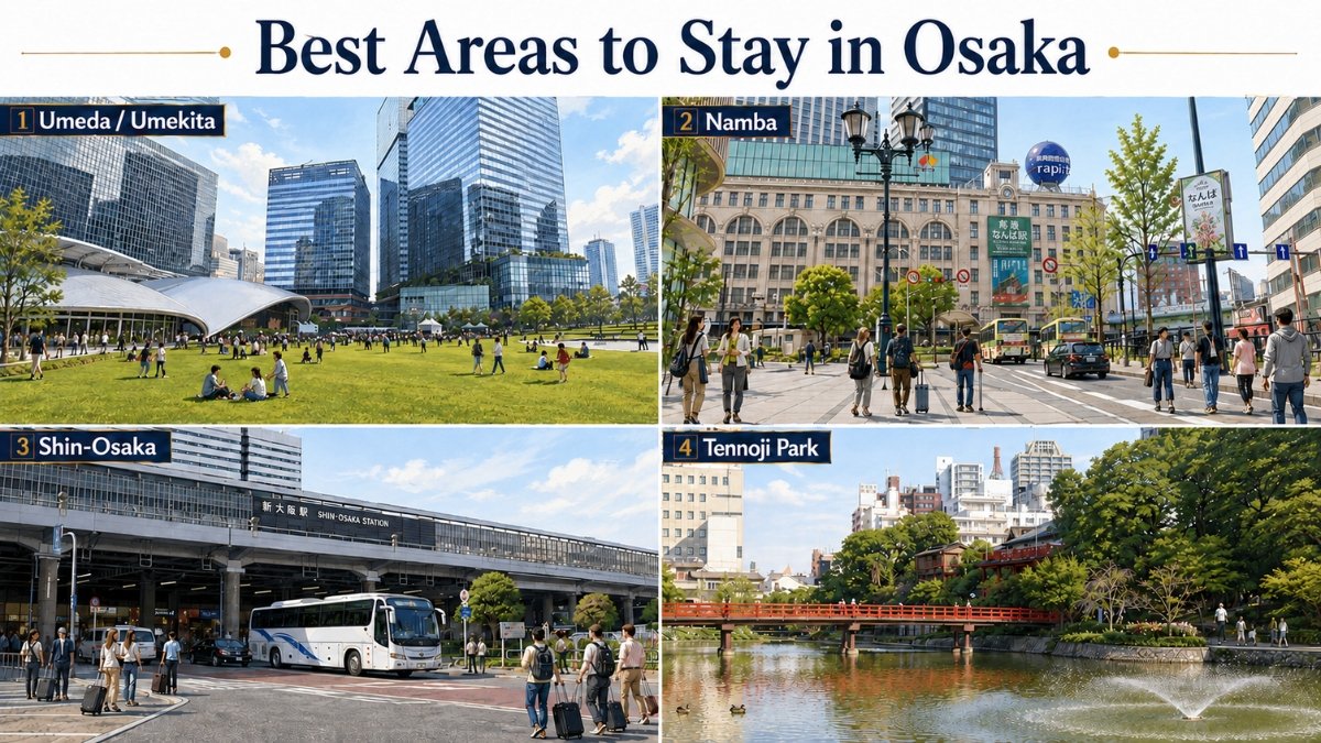 What Area Suits First-Time Osaka Travelers?